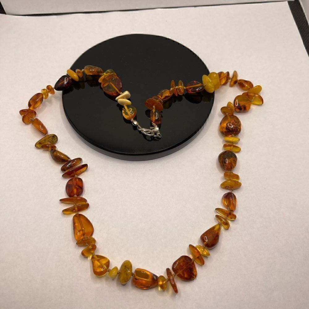 Necklace made real different amber’s - Picture 3 of 13